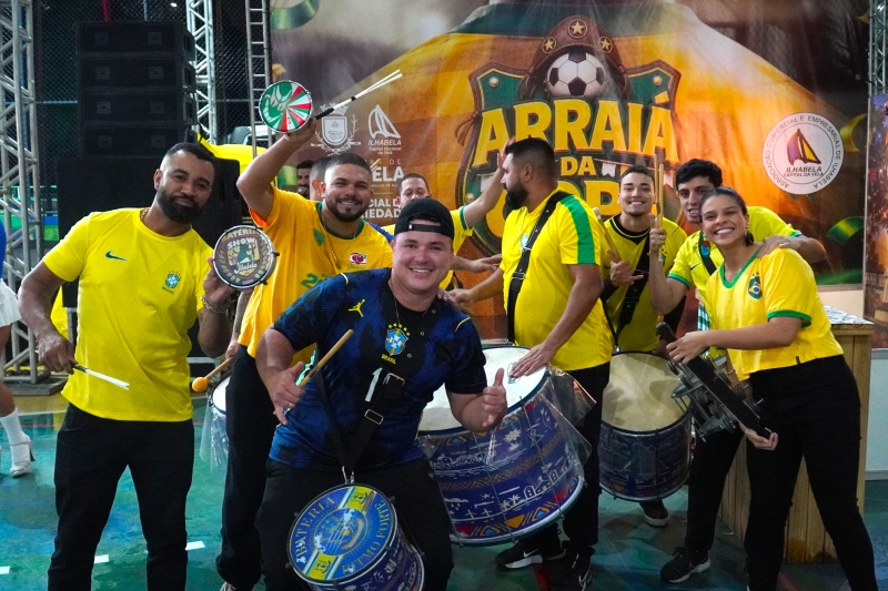 Arraiá da Copa se prepara para Brasil x Japão nesta segunda-feira