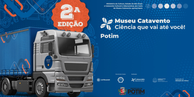 Carreta itinerante do Museu Catavento chega a Potim na próxima segunda-feira (6)